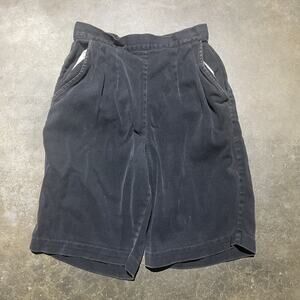 Vintage 50s 60s Jantzen Black Cotton Shorts 24x7